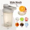 D.Y.A 16oz Shaker Bottle, Leak Proof Sports Shaker for Protein Shakes, Pre & Post Workout, BPA Free, Grey view 3