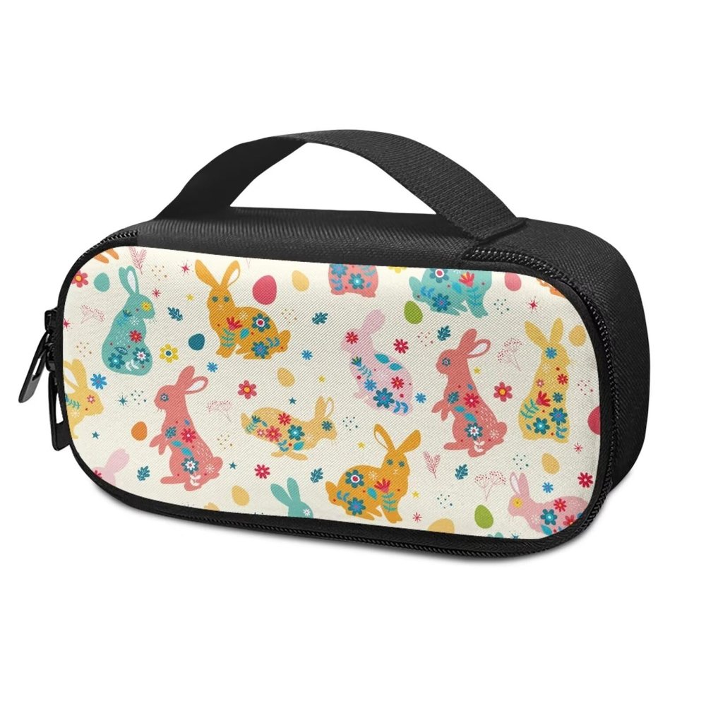 ASQVTIFE Colorful Rabbits Insulin Pen Cooler Insulin Pen Travel Case Insulin Cooler Travel Case Diabetic Cooler Travel Case Blood Glucose Monitor Case Insulin Container Diabetic Carrier Bag