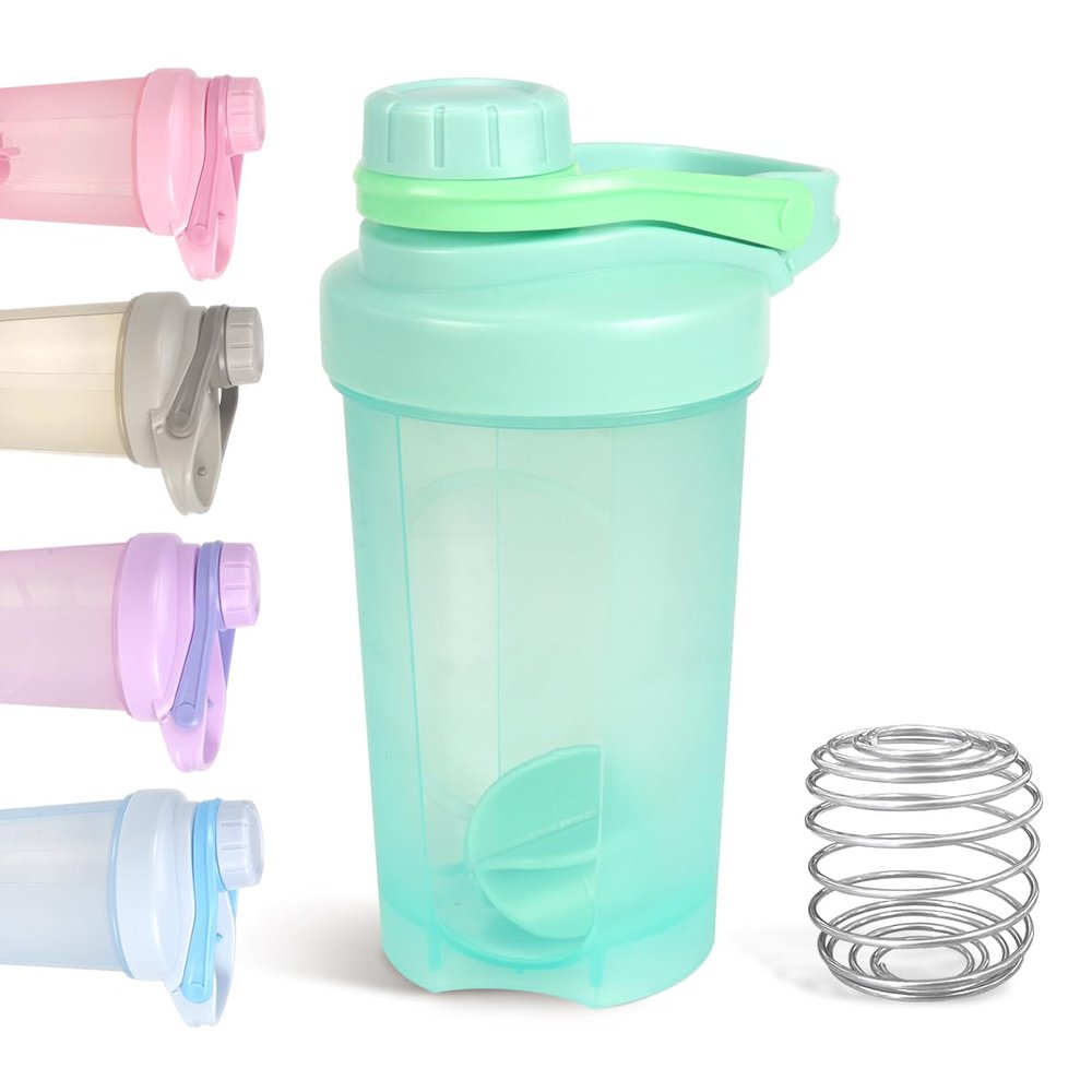 D.Y.A 16oz Shaker Bottle, Leak Proof Sports Shaker for Protein Shakes, Pre & Post Workout, BPA Free, Green