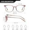 XIAOBENGE Reading Glasses Blue Light Blocking Retro Round Frame Anti Eyestrain Anti UV Computer Gaming Eyeglasses For Women/Men (Transparent Brown, 1.75, x) view 2