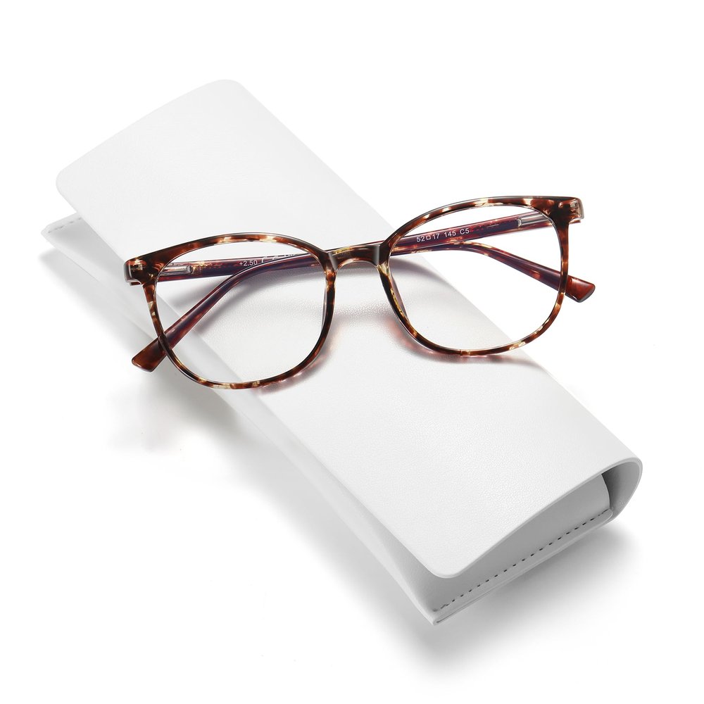 XIAOBENGE Reading Glasses Blue Light Blocking Retro Round Frame Anti Eyestrain Anti UV Computer Gaming Eyeglasses For Women/Men (Yellow Tortoise, 1.75, x)