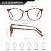 XIAOBENGE Reading Glasses Blue Light Blocking Retro Round Frame Anti Eyestrain Anti UV Computer Gaming Eyeglasses For Women/Men (Yellow Tortoise, 1.75, x) view 2