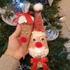 651 Pcs Christmas Cellophane Treat Bags,DIY Reindeer and Santa Claus Cone Shaped Treat Bags with Ties,Black Wiggle Googly Eyes,Brown Pipe Cleaners,Red White Pom Poms and Red Ribbon for Christmas Party Favor view 3