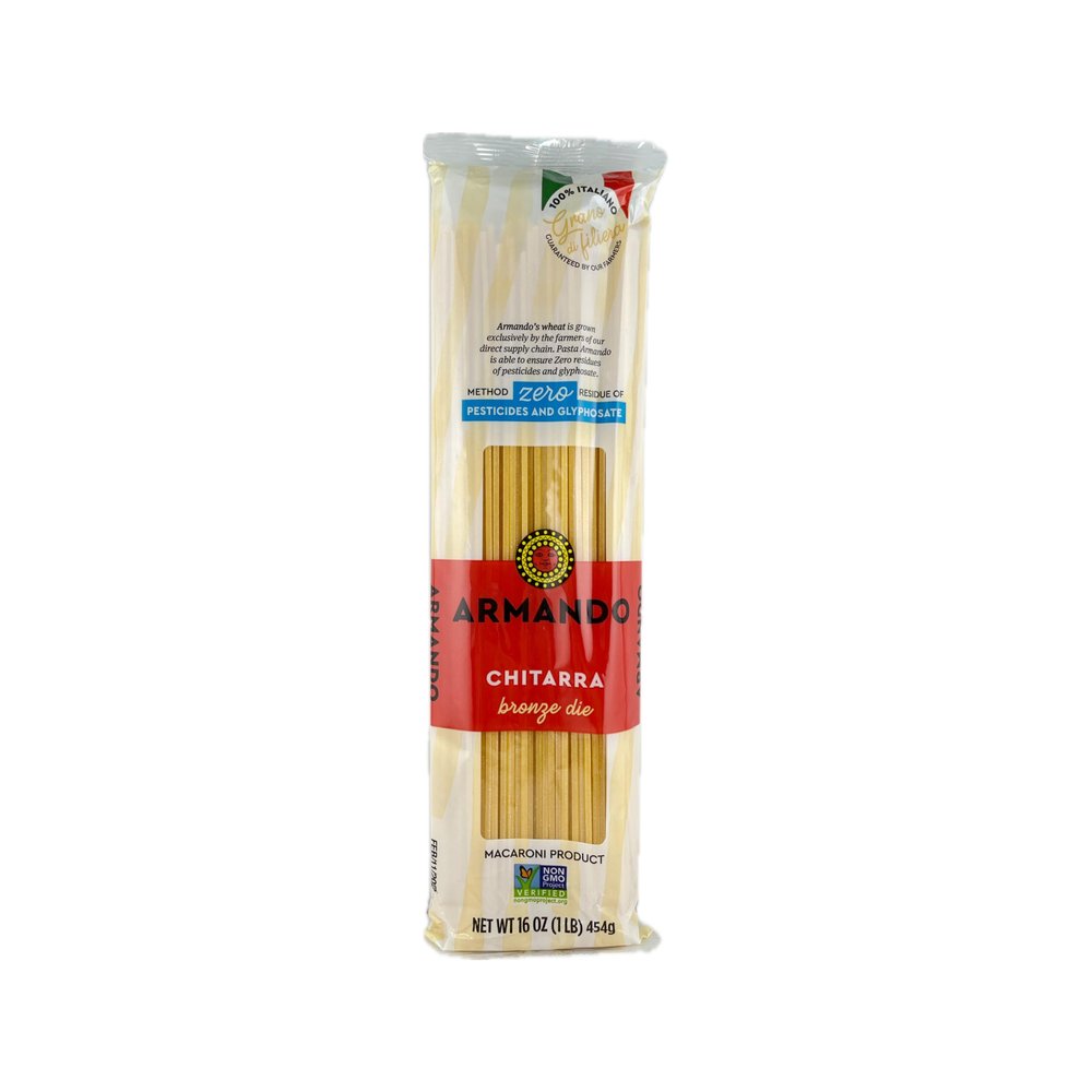 3 packs of italina Pasta Armando Chitarra Spaghetti Zero pesticide 453gr x 3