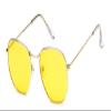 Tinted Reading Glasses, Metal Frame, Outdoor For Men Women, Fashion (1 Gold & Yellow, 4, Diopters) view 1