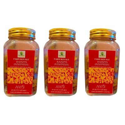 Farm Royale Green kishmish -750GM (3 * 250 GM) ||100% Pure and Natural||Shudh||Handpicked Material||Export quality