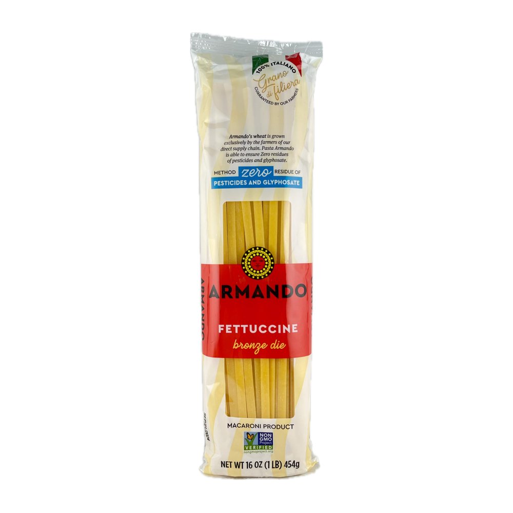 3 packs of italian Pasta Armando Fetuccine Zero pesticide 453gr x 3