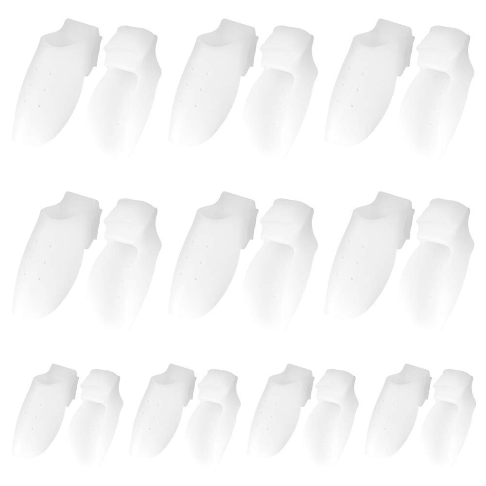 10PCS Silicone Anti Friction Toe Protector, Toe Straightener Silicon Gel Bunion Protecter, Men Women Breathable Toe Covers