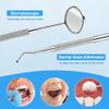 6 PCS Dental Tools, Professional Teeth Cleaning Oral Care Hygiene Kit, Stainless Steel Teeth Cleaning Remover Tools Set Dental Hygiene Tools Kit with Storage Box for Dentist, Personal, Pet (6 PCS-#2) view 3