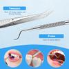 6 PCS Dental Tools, Professional Teeth Cleaning Oral Care Hygiene Kit, Stainless Steel Teeth Cleaning Remover Tools Set Dental Hygiene Tools Kit with Storage Box for Dentist, Personal, Pet (6 PCS-#2) view 4