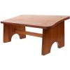 FOMIYES Toilet Stool for Bathroom Non- Foot Stool for Comfortable Squatting Elegant Tea Color Versatile Design for Boys and Girls Adults Natural Construction view 1