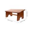 FOMIYES Toilet Stool for Bathroom Non- Foot Stool for Comfortable Squatting Elegant Tea Color Versatile Design for Boys and Girls Adults Natural Construction view 3