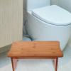 FOMIYES Toilet Stool for Bathroom Non- Foot Stool for Comfortable Squatting Elegant Tea Color Versatile Design for Boys and Girls Adults Natural Construction view 4