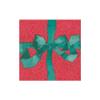 Caspari Tied With A Bow Red & Spruce Boxed Cocktail Napkins - 40 Per Box, 2 Boxes view 1