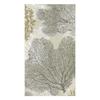 Caspari Sea Fans Paper Guest Towel Napkins in Taupe - 15 Per Package, 4 Packs view 1