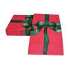 Caspari Tied With A Bow Red & Spruce Guest Towel Napkins - 15 Per Package, 4 Packs view 3