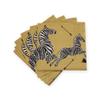 Caspari Zebras Paper Cocktail Napkins in Gold - 20 Per Package, 2 Packs view 2