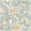 Caspari Scenic Songbirds Celadon Dinner Napkins - 20 Per Package, 4 Packs view 1