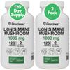 PRISTINE'S Lion's Mane Mushroom 1000mg (2 Pack) Brain Memory & Focus Adaptogen Supplement - 120 Day Supply - Cognitive Function & Immunity Health Memory Supplements for Adults - Vegan - Non-GMO view 1