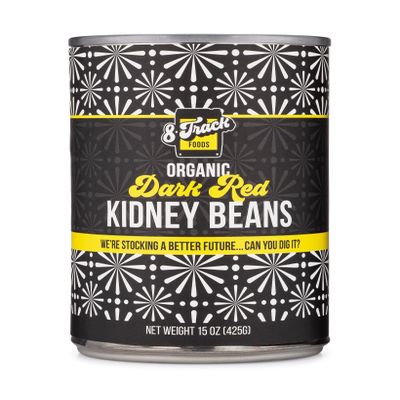 NineLife Basics 8. Trac.k Foods Dark Red Kidney Beans 15 oz (Pack of 12)