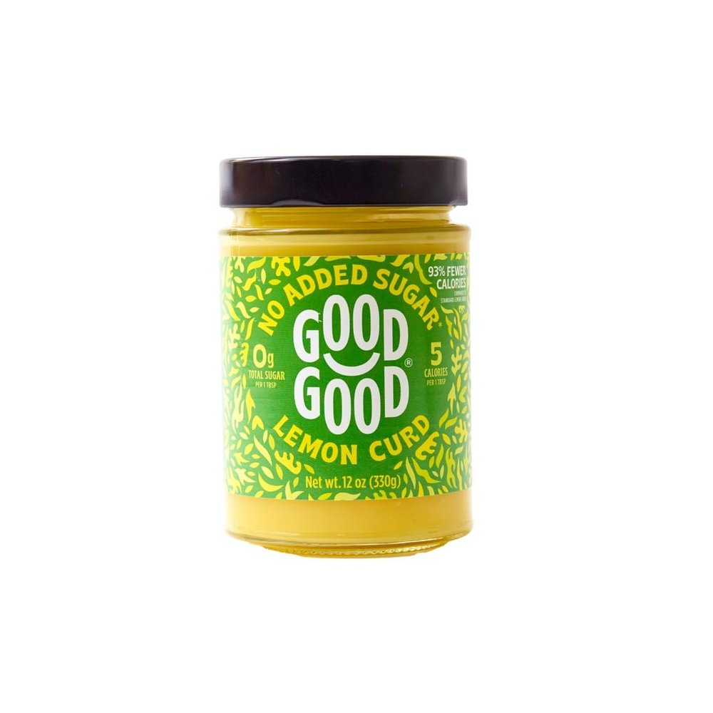 GOOD GOOD No Added Sugar Lemon Curd - Low Carb, Low-Calorie Spread - Keto Friendly - Vegan - Diabetic Friendly - 12oz / 330g (Pack of 1)