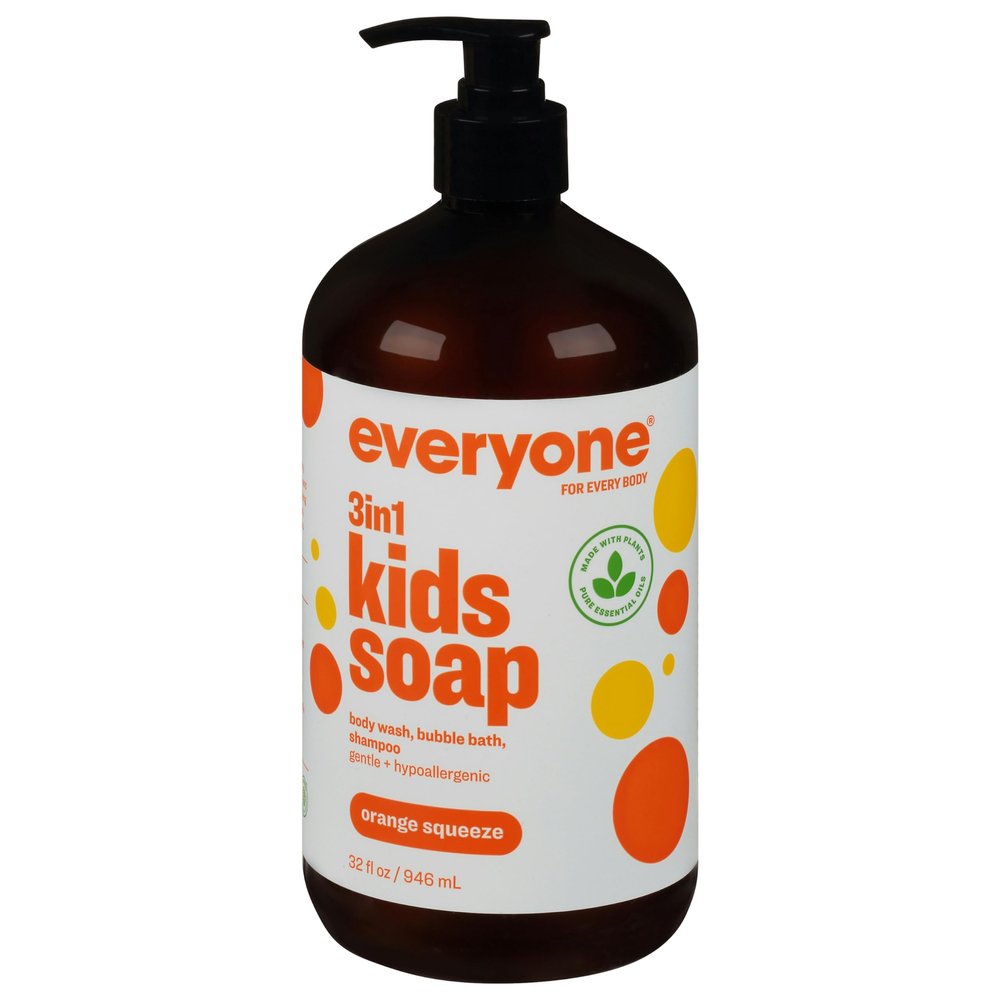 E.veryone Soap Kids Orange Squeeze 32 oz (Pack of 3)