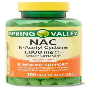 Spring Valley - NAC - N-Acetyl Cysteine 1,000mg per Serving