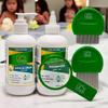 NatulabUSA Lice Combat Treatment Kit | Shampoo, Leave-in Cream, Two Combs and Magnifying Glass | Manages Super Lice & Nits | Repels & Prevents | Pesticide Free | 100% Natural Essential Oils view 3
