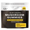 16 Blend Mushroom Gummies - Mushroom Gummies for Adults, Mushroom Supplement with Chaga, Lions Mane, Reishi, Cordyceps for Focus & Clarity, Supports Microdosing Mushrooms - Mixed Berry view 1