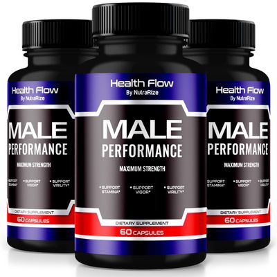(3 Pack) Health Flow Pills, HealthFlow Premium Formula to Boost Energy and Performance, Health Supplement for Active Lifestyle, All-Natural Capsules to Support Overall Wellness, Reviews (180 Capsules)
