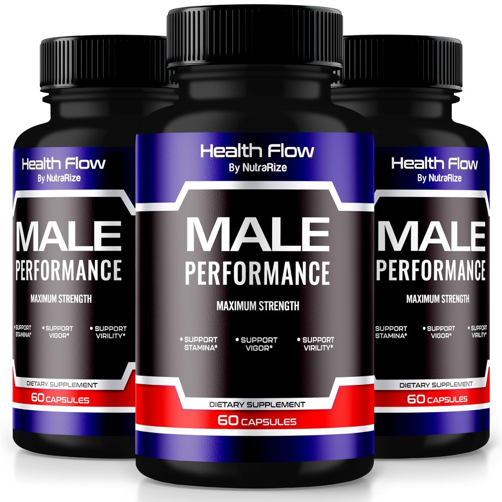 (3 Pack) Health Flow Pills, HealthFlow Premium Formula to Boost Energy and Performance, Health Supplement for Active Lifestyle, All-Natural Capsules to Support Overall Wellness, Reviews (180 Capsules)