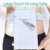 [2 Pack] Feeding Tube Belt, PEG Tube Holder G-Tube Protective Belt Breathable White with Slit for G Tube J Tube PEG Tube Supplies, No More Taping The Tube view 2