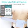 [2 Pack] Feeding Tube Belt, PEG Tube Holder G-Tube Protective Belt Breathable White with Slit for G Tube J Tube PEG Tube Supplies, No More Taping The Tube view 4