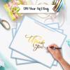 12 Pcs White Gift Bags with Handles 12.6x4.5x10 Inches Large Paper Bags with Bow Ribbon and Tissue Paper Gift Wrap Bags for Birthday Bridesmaid Party Wedding Baby Shower Valentines , White-Light Blue view 4
