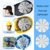 2 Pack Cooling Hat Insert, Head Cooling Hat Ice Pack Insert, Cool Catcher Ice Pack for Helmet, Hard Hat Cooling Pad, Helmet Ice Pack for Catcher Helmets, Outdoor Sport, Equestrian Riding view 4