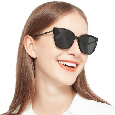 OCCI CHIARI Magnetic Reading Sun Glasses 2.5x Clip on Sunglasses Readers for Women Fashion Cat Eye Polarized Frame(1.0 1.25 1.5 1.75 2.0 2.25 2.5 2.75 3.0 3.5)