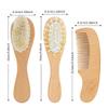 Personalized Baby Brush and Comb Set Custom Cradle Cap Brush Personalized Baby Gifts Baby Hair Brushes Set for Newborns Girls Boys Newborns Toddler Baby Grooming Kit (Design 2) view 4
