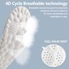 2 Pairs 4D Cloud Insoles for Men,4D Cloud Technology Insole Super Soft,4D Sports Memory Foam Insoles,Elastic Strong Arch Shock-Absorbing Insole for Men Women (Gray, 45-46) view 3