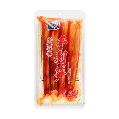 Pickled Pepper Crispy Bamboo Shoots,400g/pack,Hand Peeled Fresh Mountain Pepper Bamboo Shoots,Pickled Bamboo Shoots, Vegetable Snacks, Pickled Vegetables,spicy Strips (Spicy bamboo shoots,400g)