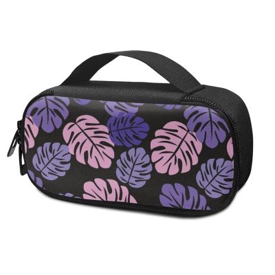 ASQVTIFE Purple Banana Leaf Insulin Pen Cooler Insulin Travel Case Travel Medicine Cooler Bag Diabetic Insulated Organizer Portable Cooling Bag for Insulin Pen and Medication Diabetic Supplies