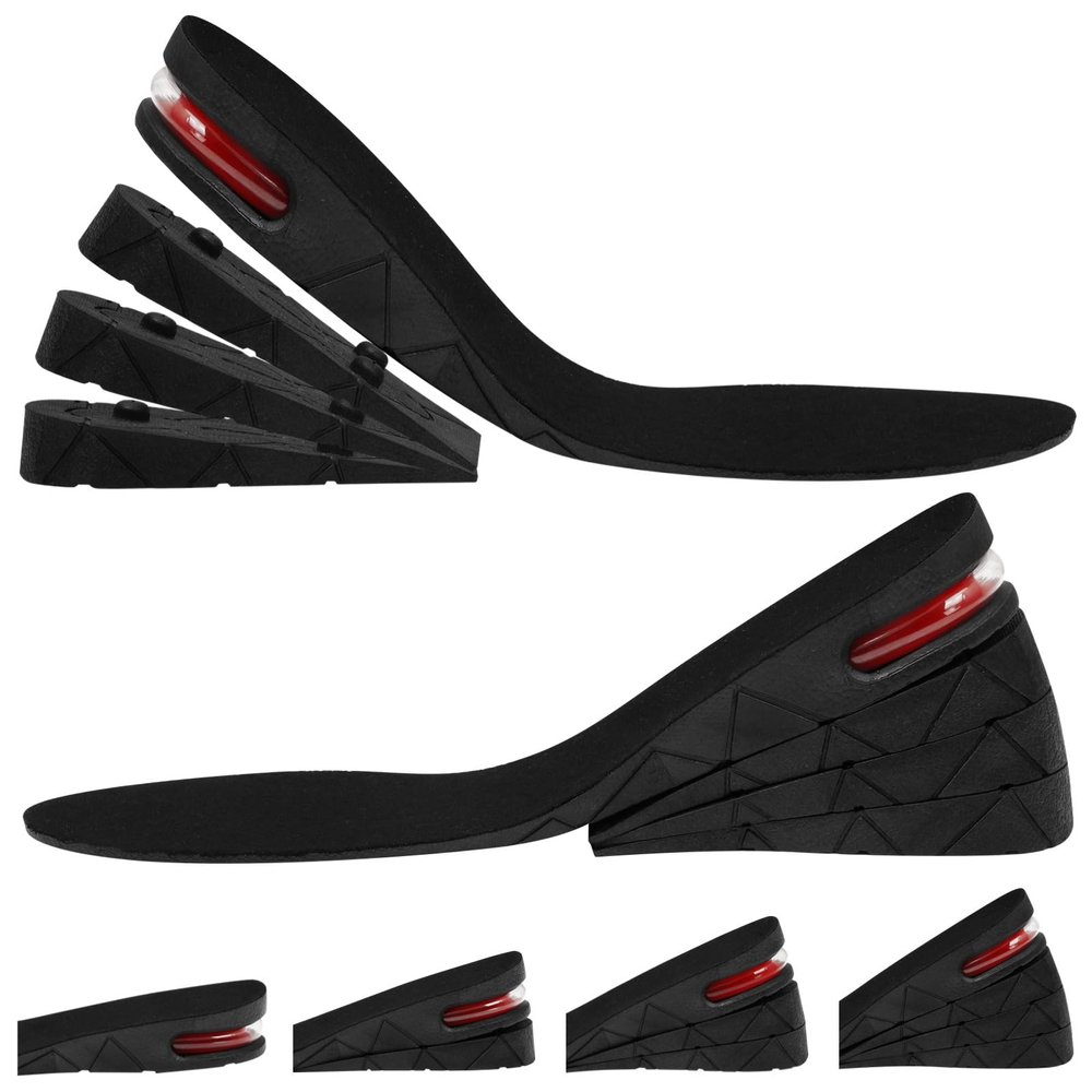 3-Tier Adjustable Air Cushion Insoles, 2 Pcs Height Increasing Shoe Insoles, Shock Absorbing Insoles For Men Women