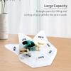 2 Pack Weekly Pill Organizer - Small Case, 1 Time a Day, 7 Day Container for Medicine, Travel Holder (Blue & White) view 4