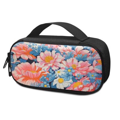 ASQVTIFE Floral02 Insulin Cooler Travel Case Insulin Case for Traveling Diabetic Travel Bag for Insulin Pens Small Insulated Medicine Carrying Case Travel Syringe Case Cold Diabetes Case
