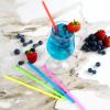 300 Pcs Colorful Plastic Straws, Disposable Drinking Straws, 8.26" Long and 0.23'' Diameter view 3