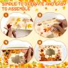 24pc Fall Cookie Boxes with Window, Autumn Maple Leaf Cookie Gift Cardboard Paper Treat Boxes for Fall Harvest, Wedding, Thanksgiving Party Supplies view 3