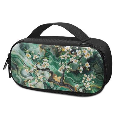ASQVTIFE Marble and Tree Insulin Cooler Travel Case Portable Water Resistant Insulated Diabetic Medication Organizer Carrying Cooling Bag for Insulin Pen and Other Diabetic Supplies