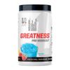 Undefined Nutrition Greatness Pre-Workout by Brian Shaw (30 Servings)  6 g Citrulline Malate & 3.2 g Beta Alanine for Better Pumps, Energy, Focus and Strength for Men & Women (15.9 Oz, Blue Razz) view 1