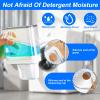 Liquid Laundry Detergent Dispenser,23.6oz Laundry Detergent Container with Measuring Cup,Laundry Soap Dispenser,Clear Plastic Fabric Softener Dispenser,Laundry Room Organization,10.5x8.5x16CM view 3