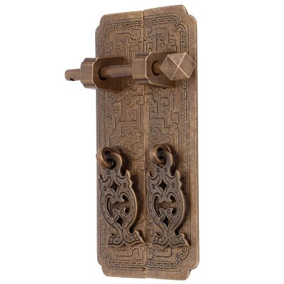 2OCS Pulls, Chinese Drawer Handle with Unique Carved Pattern Design, Antique Cabinet Handle for Kitchens Furniture Doors Desk Drawers Wardrobes and Cabinets