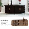 2OCS Pulls, Chinese Drawer Handle with Unique Carved Pattern Design, Antique Cabinet Handle for Kitchens Furniture Doors Desk Drawers Wardrobes and Cabinets view 4